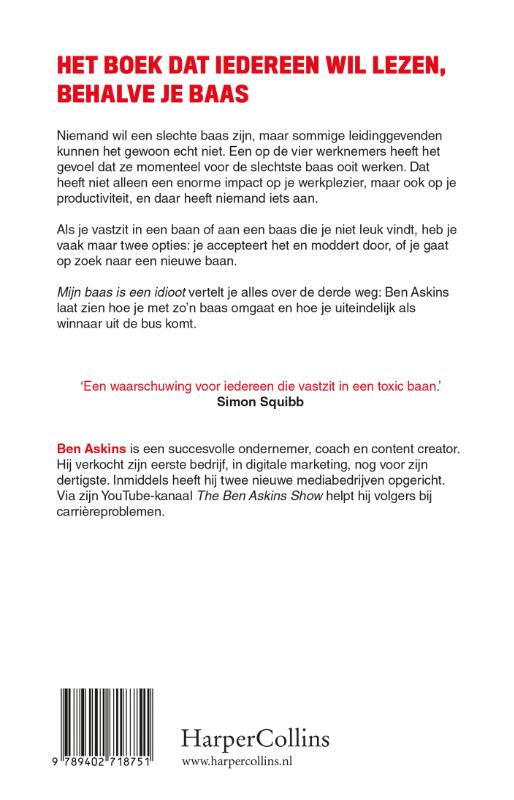 Mijn baas is een idioot (Paperback)