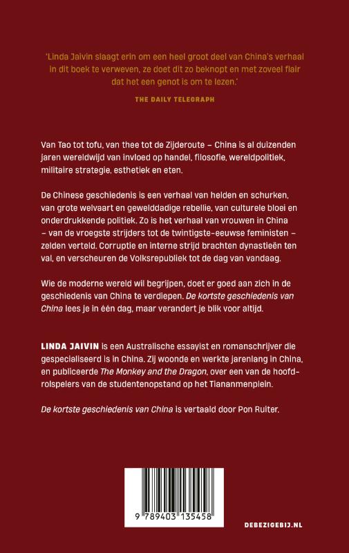 De kortste geschiedenis van China (Paperback)