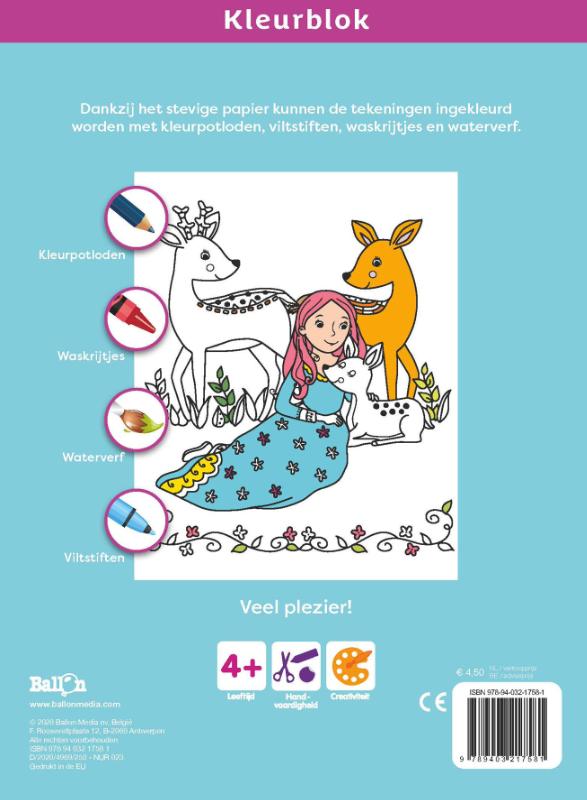 Kleurblok Prinsessen (Paperback)
