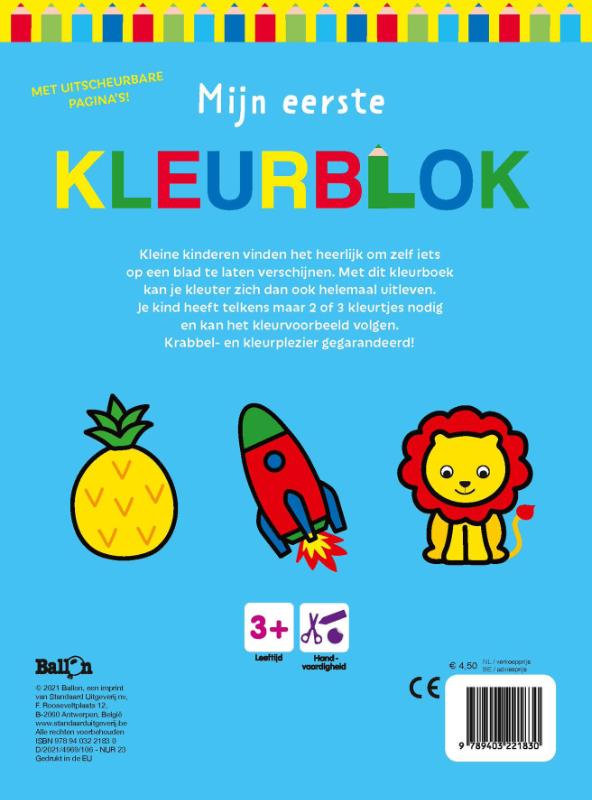 Mijn eerste kleurblok (huis) (Paperback)
