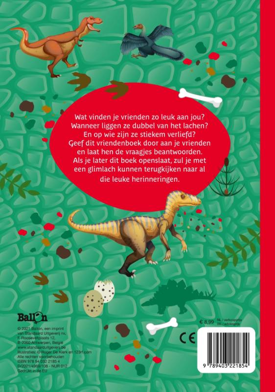 Vriendenboek Dinosaurussen (Hardback)