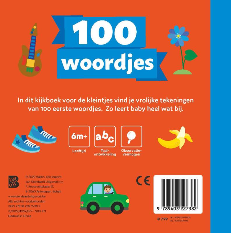 100 eerste woordjes (Kartonboek)