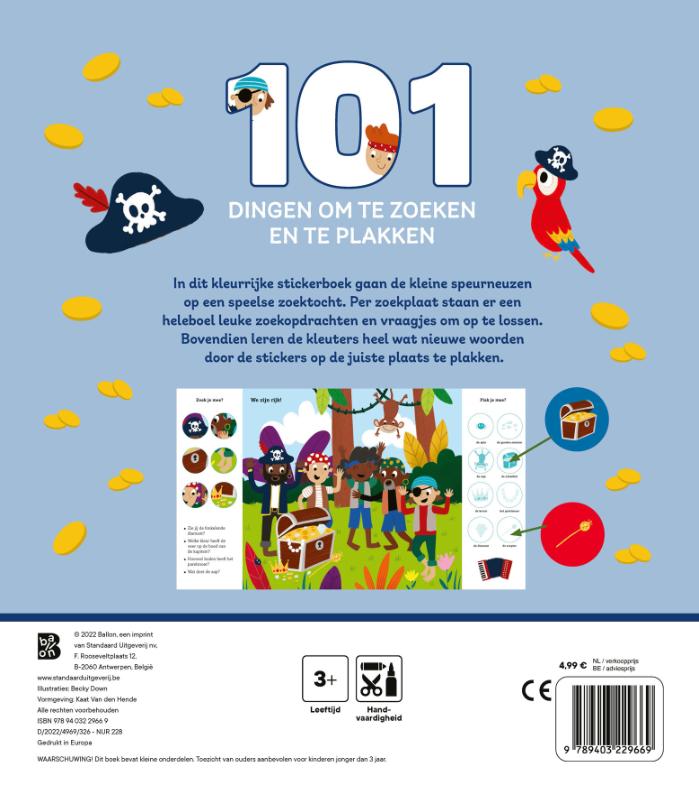 101 dingen om te zoeken en te plakken: Piraten (Paperback)