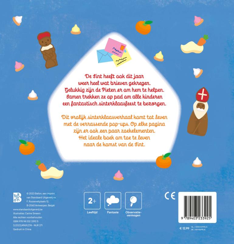 Mijn pop-up boek: Dag Sinterklaasje (Hardback)