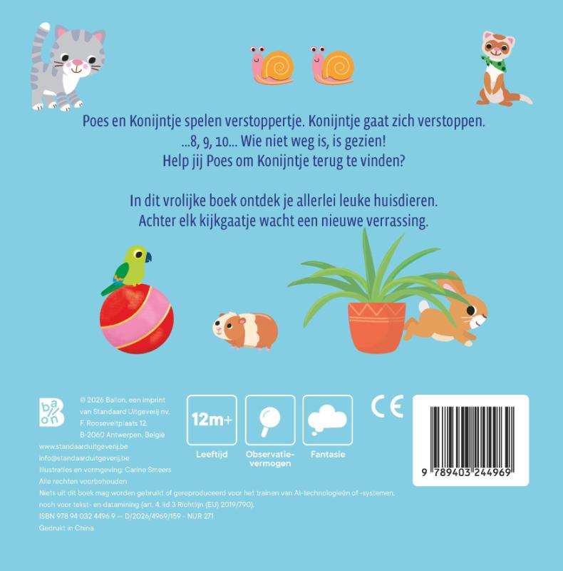 Waar ben je, Konijntje? (Kartonboek)