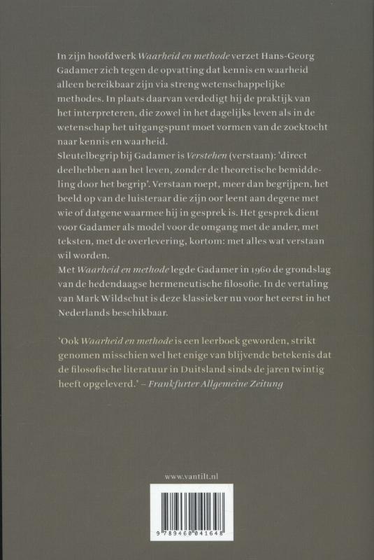 Waarheid en methode (Paperback)