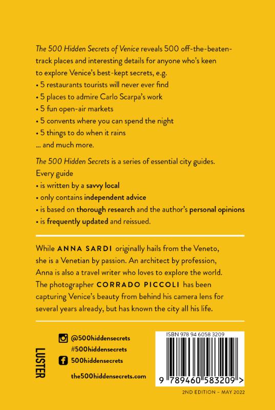 The 500 Hidden Secrets of Venice (Paperback)