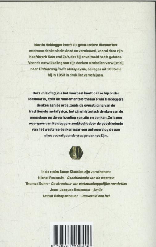 Inleiding in de metafysica (Paperback)