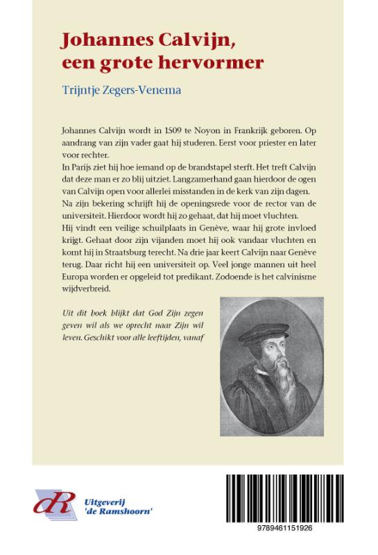 Johannes Calvijn, een grote hervormer (Hardback)
