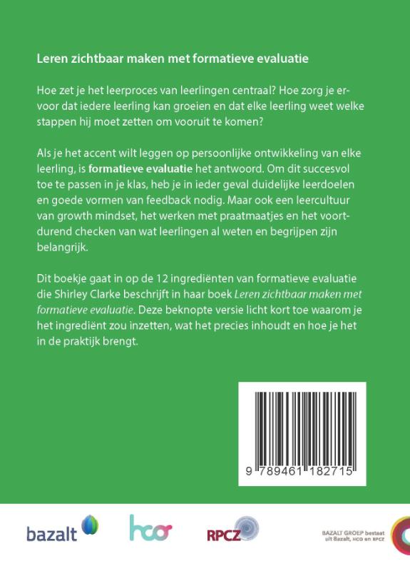 Leren zichtbaar maken met formatieve evaluatie (Hardback)