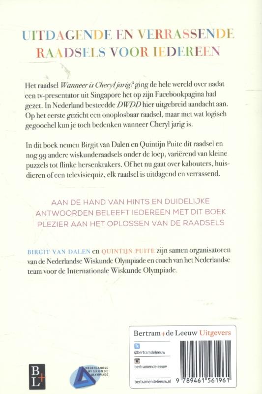 Wanneer is Cheryl jarig? (Paperback)