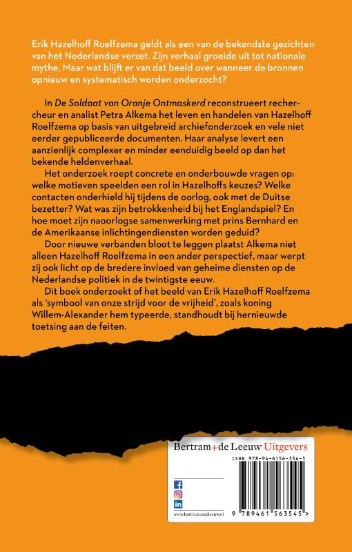 De soldaat van Oranje ontmaskerd (Paperback)