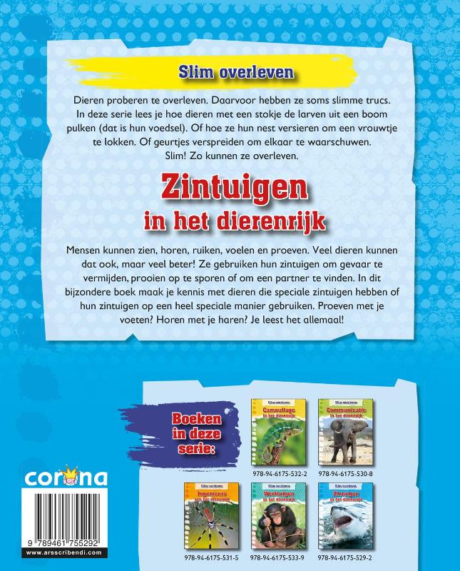 Zintuigen in het dierenrijk (Hardback)