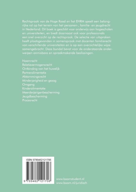 Jurisprudentie Personen- & Familierecht (Paperback)