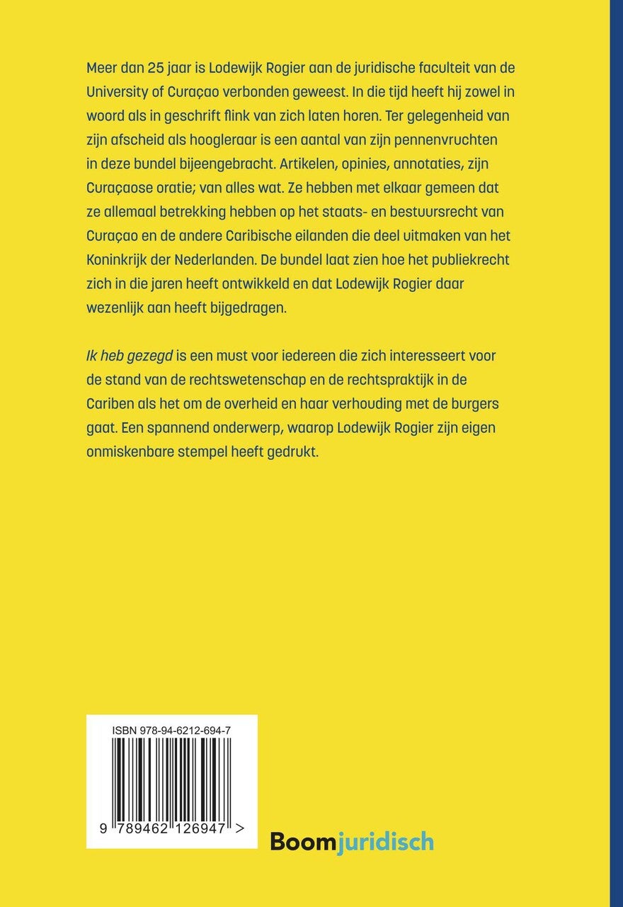 Ik heb gezegd - T’esaki mi kera bisa (Hardback)