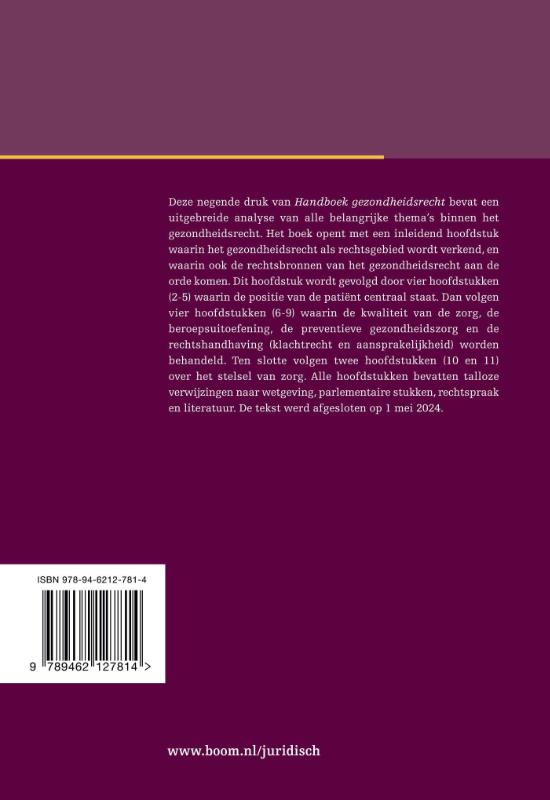 Handboek gezondheidsrecht (Paperback)