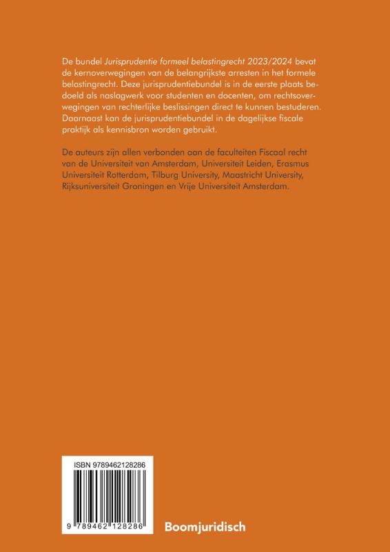 Jurisprudentie formeel belastingrecht (Paperback)