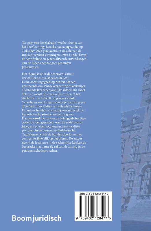 De prijs van letselschade (Paperback)