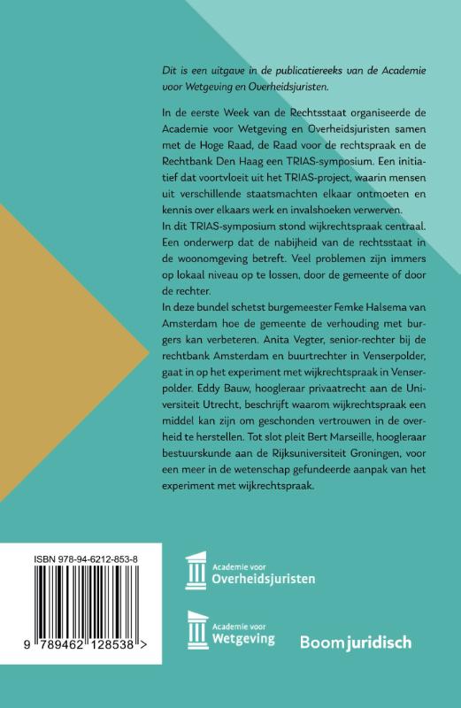 Wijkrechtspraak (Paperback)