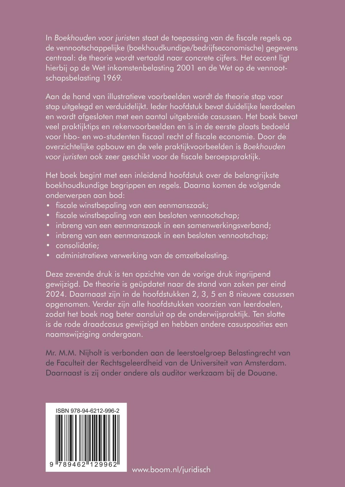 Boekhouden voor juristen (Paperback)