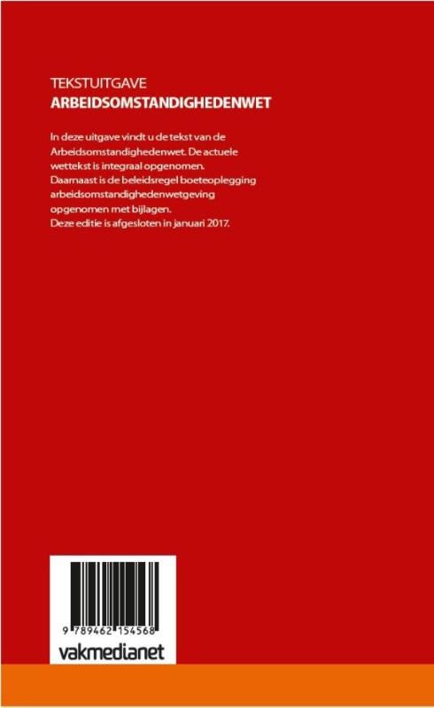 Arbeidsomstandighedenwet (Paperback)