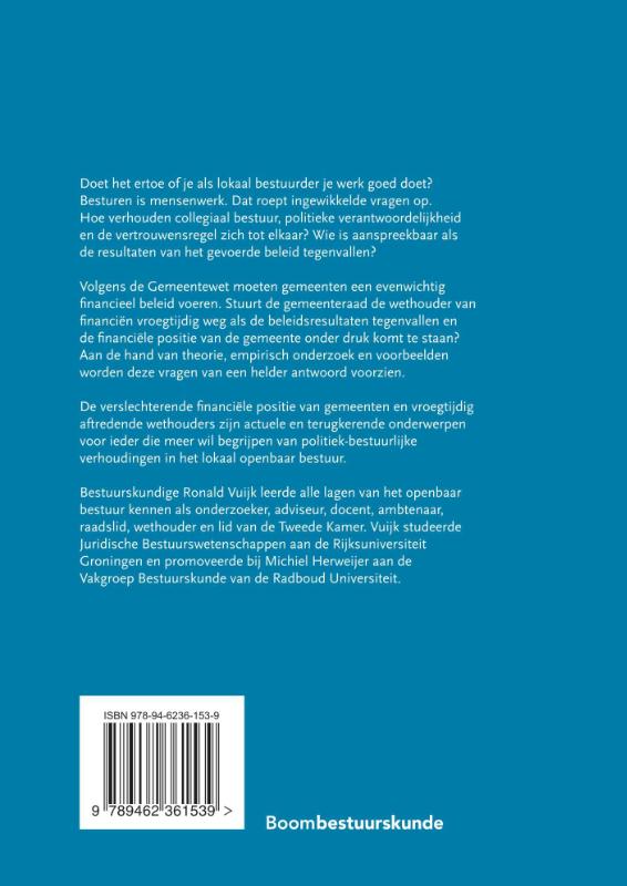 Wethouder financiën in zwaar weer: PR of prestatie? (Paperback)