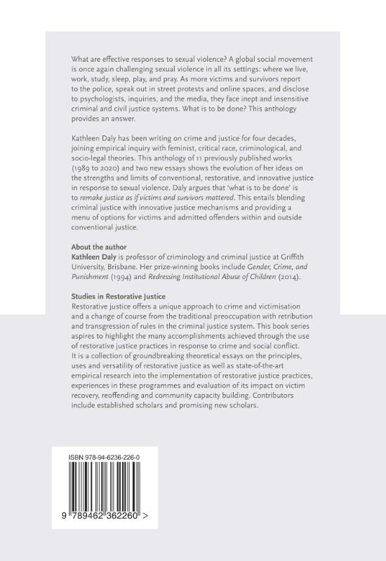 Remaking justice after sexual violence (Hardback)