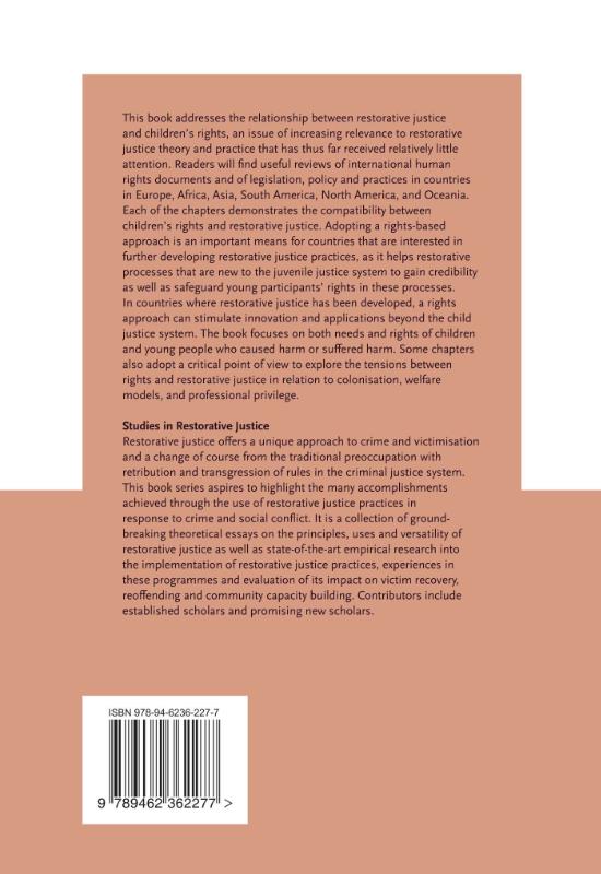 Restorative justice from a children’s rights perspective (Hardback)