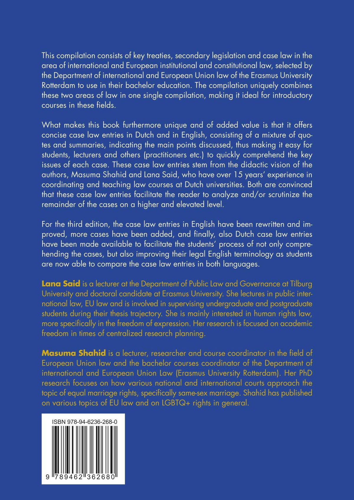 Cases and Materials International and European Union Law (Paperback)