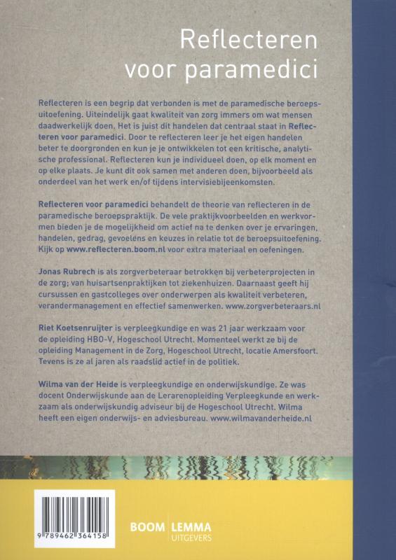 Reflecteren voor paramedici (Paperback)