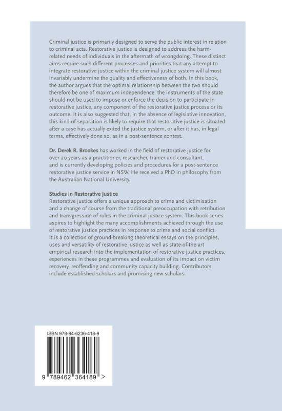Restorative Justice and Criminal Justice (Hardback)