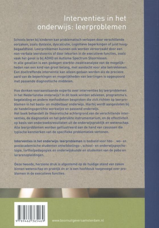 Interventies in het onderwijs: leerproblemen (Paperback)