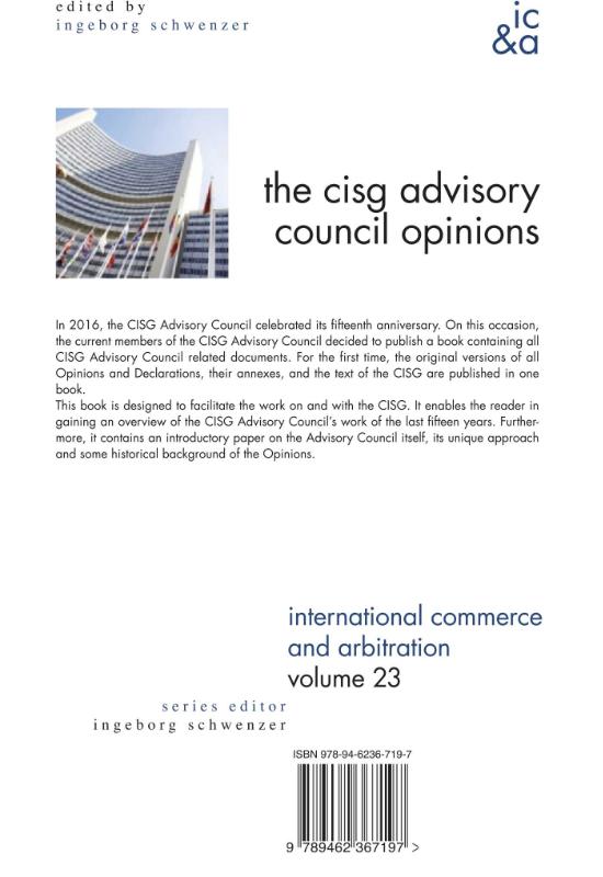 The CISG advisory council opinions (Hardback)