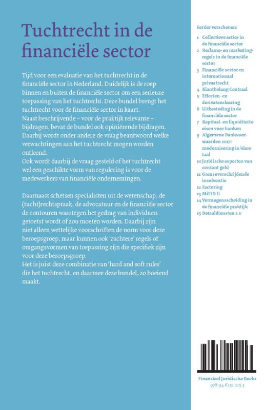 Tuchtrecht in de financiële sector (Paperback)