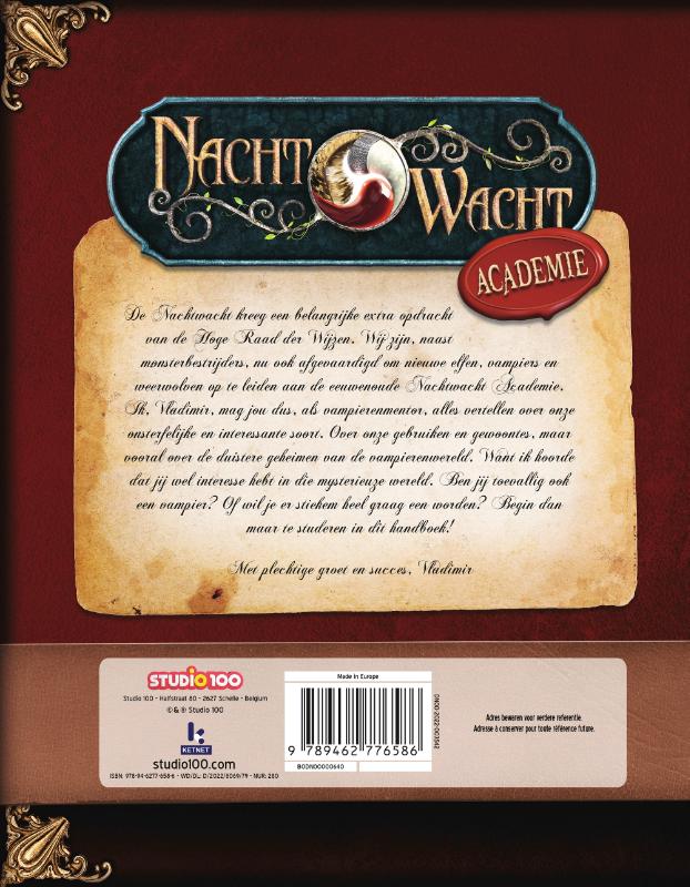 Nachtwacht Academy – Het Grote handboek der Vampiers (Hardback)