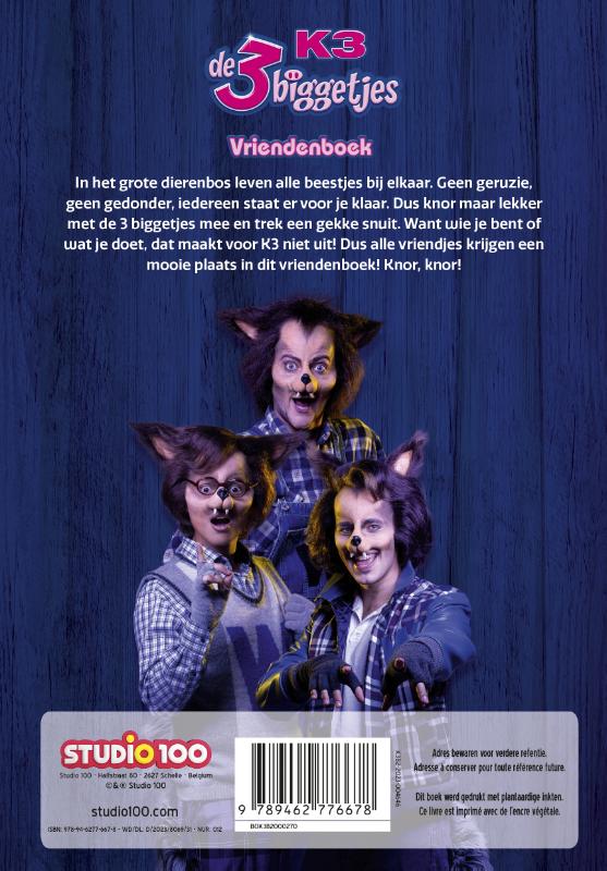 Vriendenboek - 3 biggetjes (Hardback)