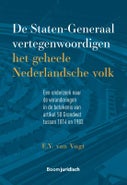 De Staten-generaal vertegenwoordigen het geheele Nederlandsche volk (Paperback)