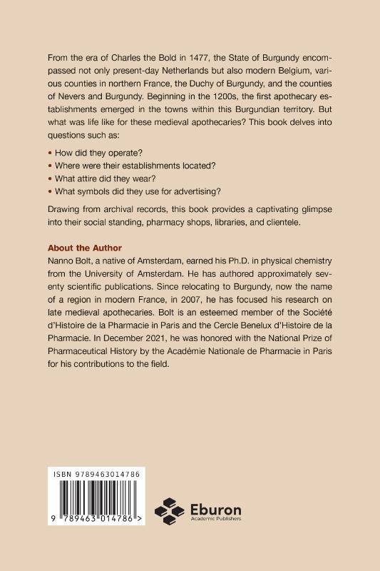 Apothecaries in medieval Burgundy (1200-1600) (Paperback)