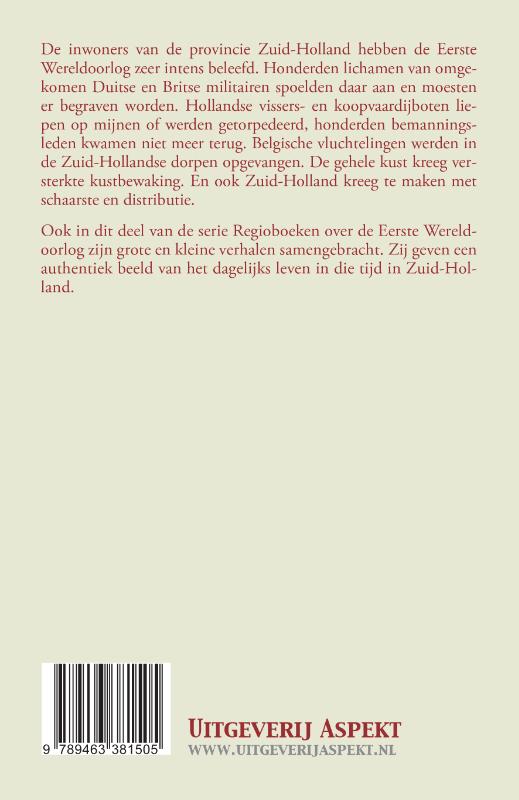 Zuid-Holland en de eerste Wereldoorlog (Paperback)