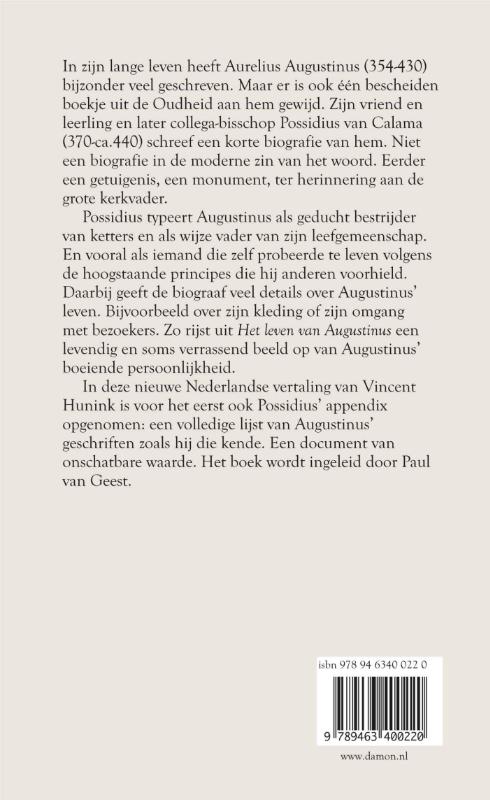 Possidius, het leven van Augustinus (Paperback)