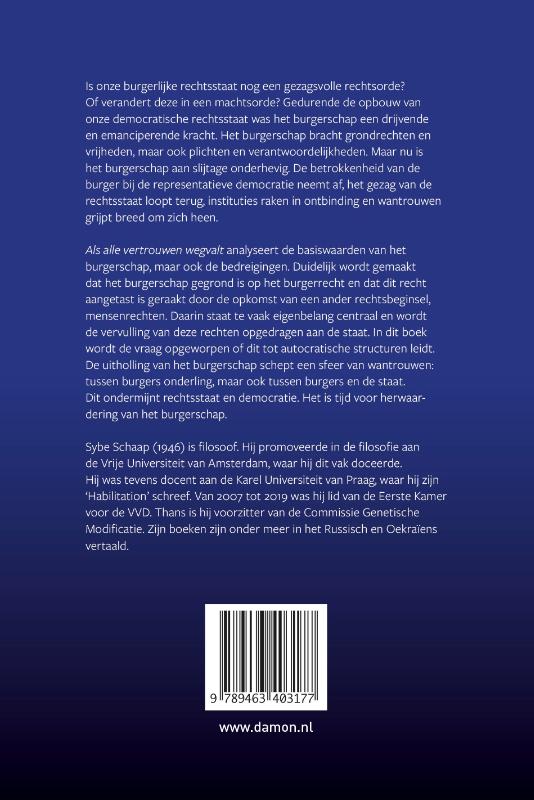 Als alle vertrouwen wegvalt (Paperback)