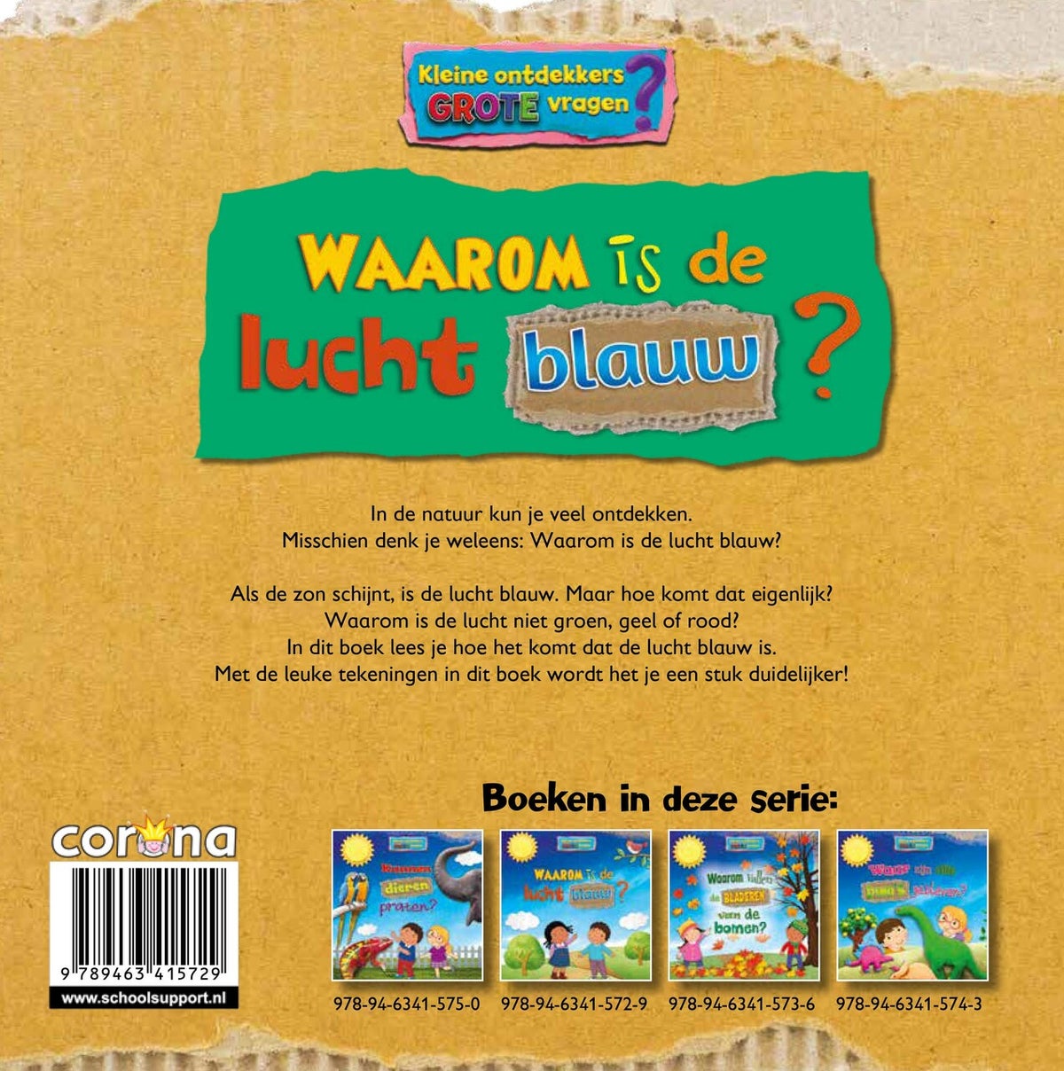 Waarom is de lucht blauw? (Hardback)