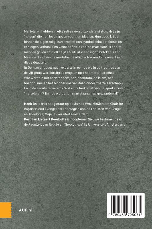 Dan liever dood! (Paperback)