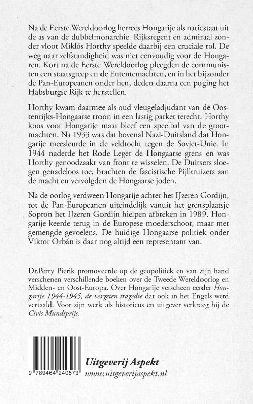 Horthy en de strijd om de Hongaarse Natiestaat (Paperback)