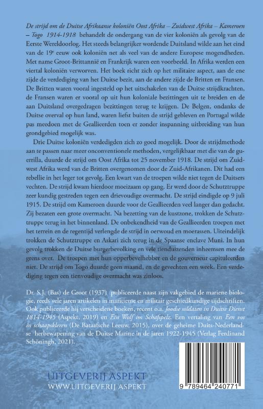 De strijd om de Duitse Afrikaanse Koloniën (Paperback)