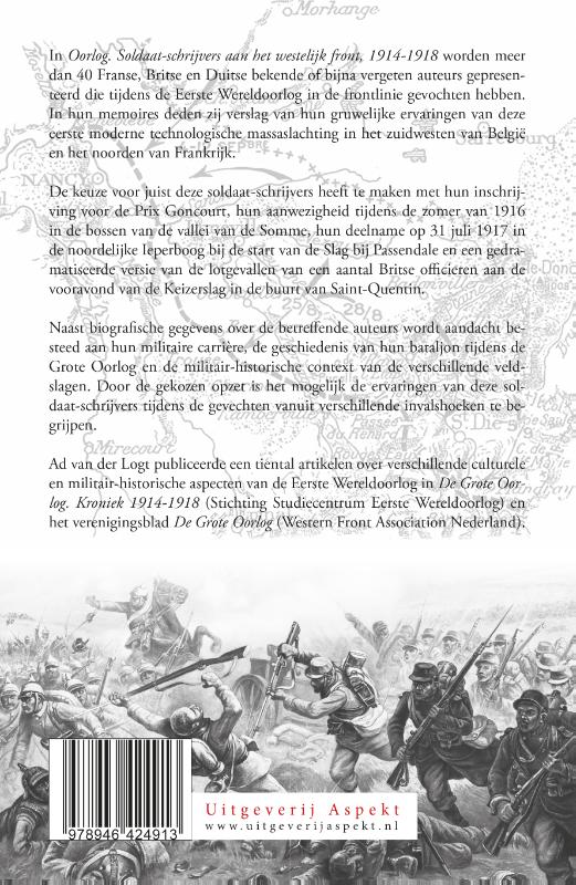 Oorlog. Soldaat-schrijvers aan het westelijk front 1914-1918 (Paperback)