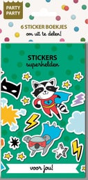 Party Party 6 Sticker boekjes - Superhelden (Paperback)
