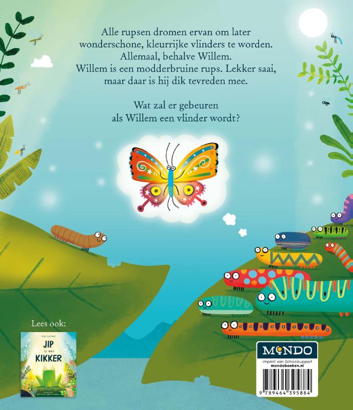 Willem wordt een vlinder (Hardback)