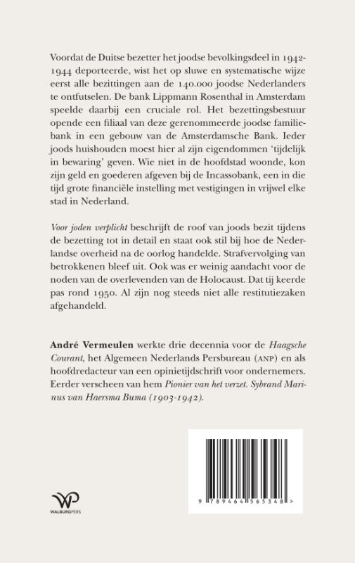 Voor joden verplicht (Paperback)