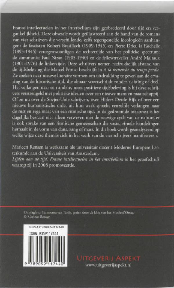 Lijden aan de tijd (E-book)